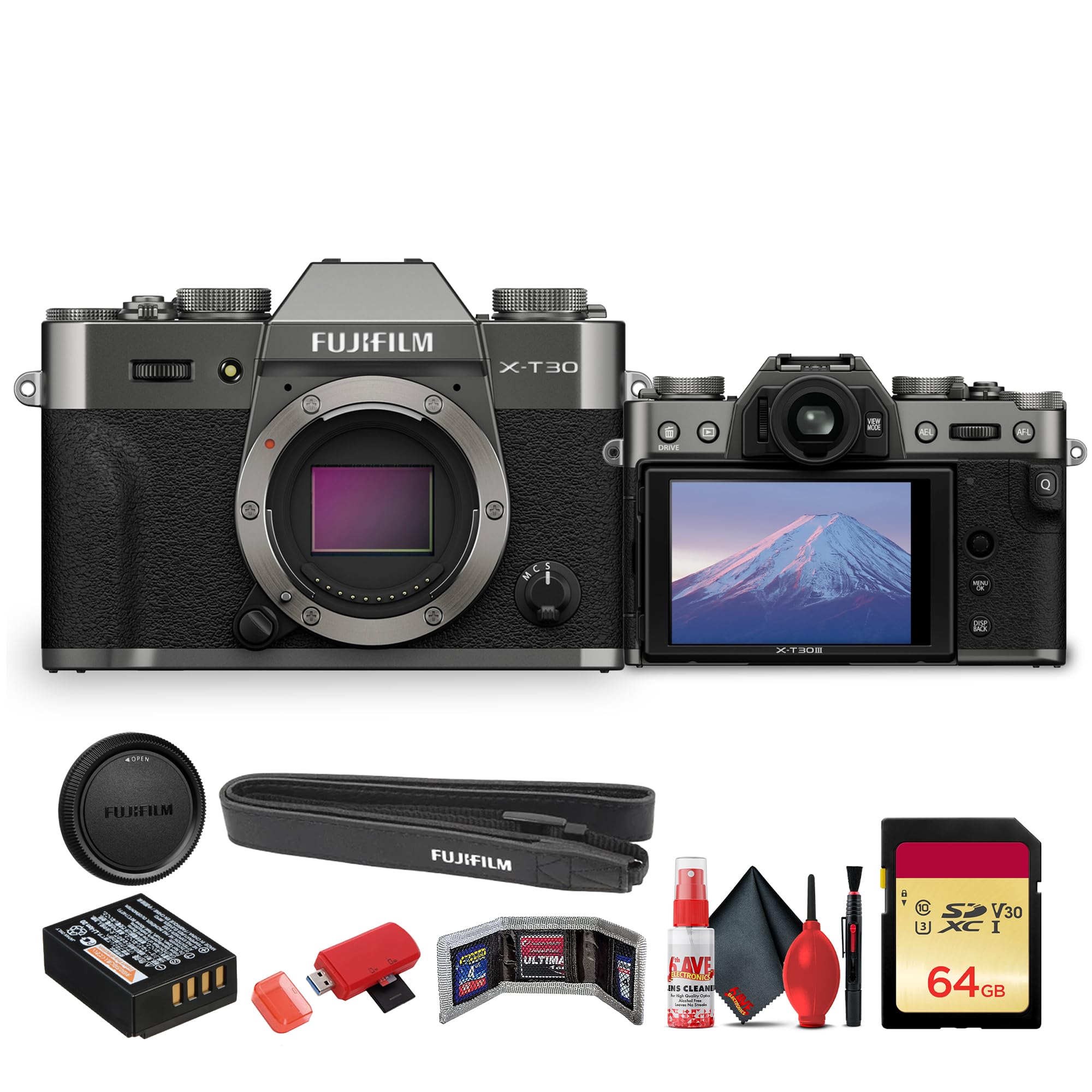 Amazon.com : FUJIFILM X-T30 III Mirrorless Camera Body (Charcoal